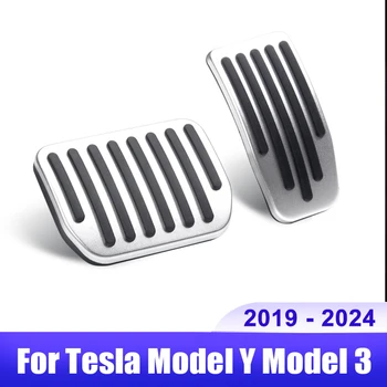 За Tesla, модел Y Модел 3 2019 2020 2021 2022 2023 2024 автомобилни педала на газта и спирачките, нескользящая тампон, аксесоари