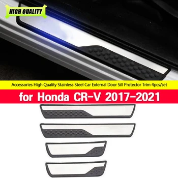 За Honda CR-V, CRV 2017 2018 2019-2021 защитна лента за прага на салона на автомобила против надраскване, посрещат с педал, аксесоари за интериор на автомобила