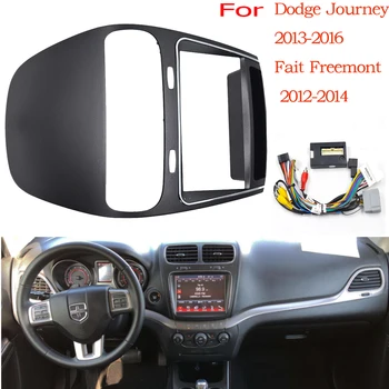 2 Din Автомобили Рамка Престилка Адаптер Canbus Box Android Raido Аудио Фитинг Таблото Комплект За Dodge Journey Fiat Freemont Leap