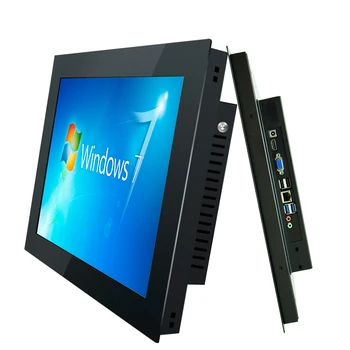 15-Инчов-Вградени Индустриален компютър All-in-One Tablet PC с Резистивен сензорен екран, 2 * RJ-45 Core i3, за 8G/16G RAM 512G/1TB SSD