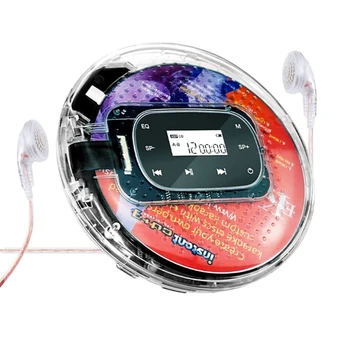 През цялата портативен плейър 587D със слушалки, музикален плейър, Hi-Fi, сензорен екран, карта на подкрепа на плейъра Walkman Discman, безжичен