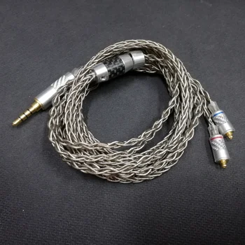 Hi Class 8 ядра, аудио кабел от чисто сребро, висококачествен кабел за HIFI слушалки, кабел за слушалки 
