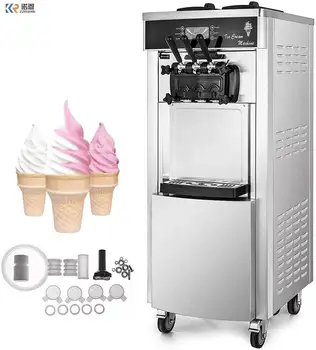 Търговска рог Softee Мекушка сладолед, Замразено кисело мляко Мека подаване на Машина за приготвяне на мек сладолед Цената
