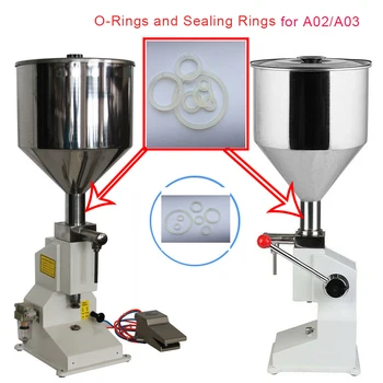 О-пръстени за ръчни Машини за пълнене на паста A03/А02 Аксесоари Уплътнителни Детайли за силиконов материал