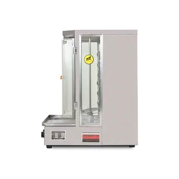 Търговски регулируема електрическа машина за приготвяне на shawarma-бройлери от неръждаема стомана, вертикален оборудване за приготвяне на барбекю в Близкия Изток