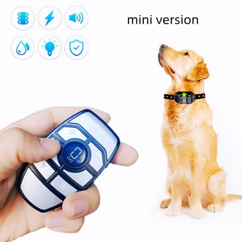 Мини-домашен любимец е 800 м Електрически нашийник за дресура на кучета Водоустойчив дистанционно управление за домашни любимци USB зареждане нашийник за дресура на кучета Шок вибрациите на звука