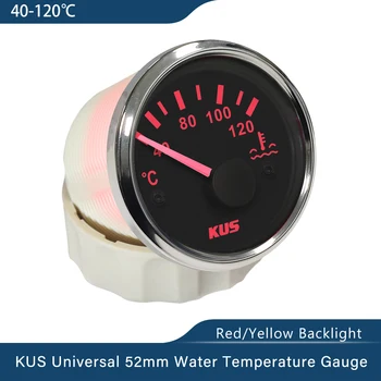 Valentin karavasilev 52 мм Авто Извънбордови Сензор за Температура на водата 40-120 ℃ 25-120 ℃ Градуса Измерване на температурата на водата С Жълта/Червена подсветка