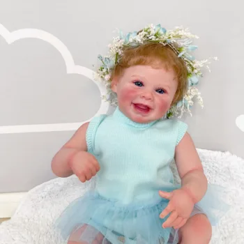 20-инчов новородено кукла Харпър, възстановената, реалистична, мека на допир, приятна на допир кукла ръчно изработени с боя Genesis, видими на виена, на няколко