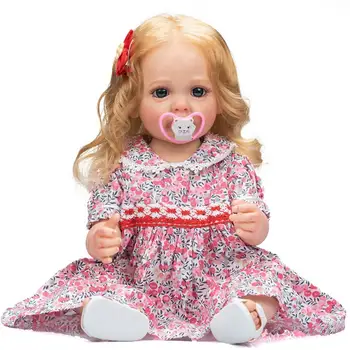 Новородено бебе кукла, выглядящая наистина, детски кукли, напълно силикон, водоустойчив, реалистични кукли, детски кукли за момичетата 3 години
