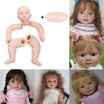 28 инча, комплект за кукли Leontyne, огромна кукла-реборн за деца със своите крака, куклен набор от свеж цвят, с корпус в пакет
