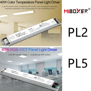 MiBOXER PL5 40 W RGB + CCT led Лампа За табло Мощност на Водача PL2 40 W Цветна Температура Лампа За Табло на Водача Трансформатор