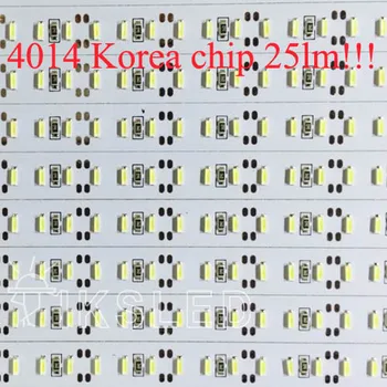 144 бр. чип SMD Корейски чип 1 М * 50 бр. Супер Ярък Твърд бар лампа DC12V 100 см, 144 led SMD 4014 Алуминиева Led Лента