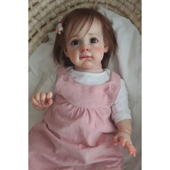 Оригиналната силиконова реалистична кукла Reborn Baby ръчно изработени за момичета, 60 см, за деца Maggi Princess, подарък реалистично новородени