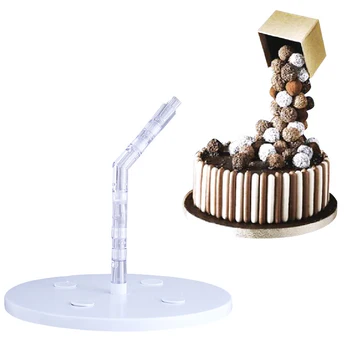 Креативна поставка за торта от хранително-пластмаса, конструкция за подкрепа на тортата, практически форма за украса на торта, шоколад, инструменти за печене 