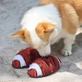 НОВИ играчки за кучета във формата на ръгби, плюшени сгъваеми, устойчиви на укусам интерактивни играчки-пъзели за облекчаване на стреса
