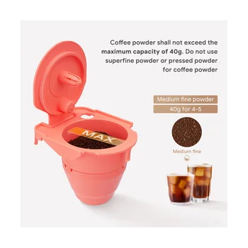 3 бр., повторна употреба, подходящ за 2,0 директно добавяне на притежателя, всичко-в-едно, кафе капсула, филтърна чаша