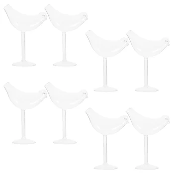 Чаша за продуктова коктейл, чаша за червено вино, чаши за шампанско, елегантни чаши за вино, бистра вода