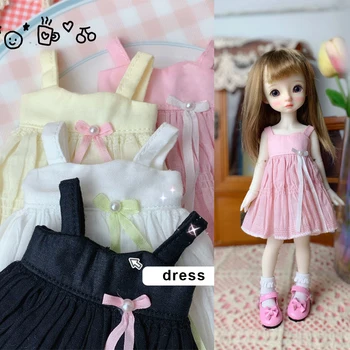 H02-003 детска играчка ръчна изработка BJD/SD стоп-моушън облекло 1/6 30 см, цветна хубава рокля-комбинация, 1 бр.