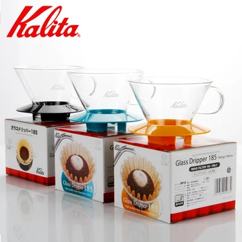 Стъклен филтър с капкомер Kalita-Wave за кафе машини, ръчни капково филтри, 2-4 чаши, капельная tea, 185